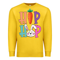 Lemon hip hop easter girls toddlers kids leopard bunny Premium Sweatshirt - Bettercallsaul