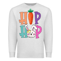 Oatmeal Heather hip hop easter girls toddlers kids leopard bunny Premium Sweatshirt - Bettercallsaul