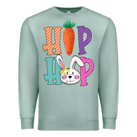Seafoam hip hop easter girls toddlers kids leopard bunny Premium Sweatshirt - Bettercallsaul