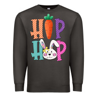 Smoke hip hop easter girls toddlers kids leopard bunny Premium Sweatshirt - Bettercallsaul