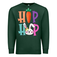 Sports Green hip hop easter girls toddlers kids leopard bunny Premium Sweatshirt - Bettercallsaul