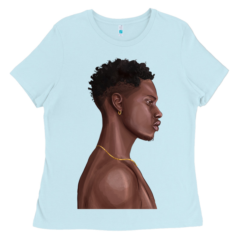 Afro Black Man Ladies Tee by texasbilliewilder | Teevron