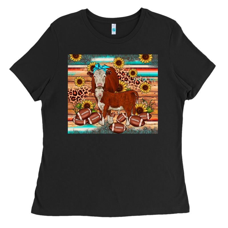 Football Hereford Sunflower Tumbler Ladies Tee by JahusDesignShop | Teevron