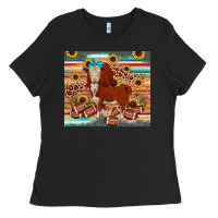 Black football hereford sunflower tumbler Ladies Tee - JahusDesignShop