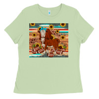 Matcha football hereford sunflower tumbler Ladies Tee - JahusDesignShop