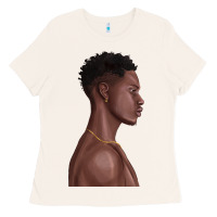 Bone afro black man Ladies Tee - texasbilliewilder