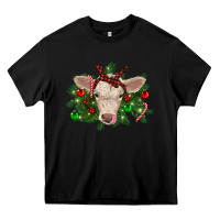 Black Christmas charolais calf Heavy Core Tee - RanaPortraitStore