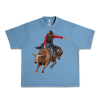 Pebble Blue western cowboy Urban Heavy Tee - AdoDesignShop