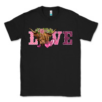Black valentine's day love highland cow Classic Tee - BarkalooDesign