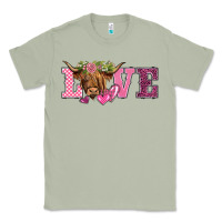Matcha valentine's day love highland cow Classic Tee - BarkalooDesign