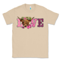 Mushroom valentine's day love highland cow Classic Tee - BarkalooDesign