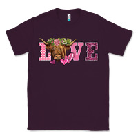 Plum valentine's day love highland cow Classic Tee - BarkalooDesign