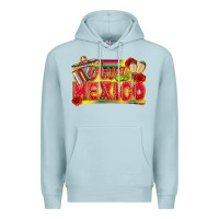 Blue Mist Viva Mexico Premium Hoodie - texasbilliewilder