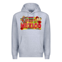Heather Grey Viva Mexico Premium Hoodie - texasbilliewilder