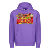 Purple Viva Mexico Premium Hoodie - texasbilliewilder
