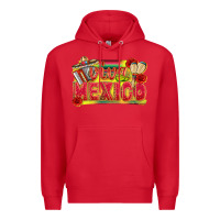 Red Viva Mexico Premium Hoodie - texasbilliewilder