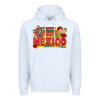 White Viva Mexico Premium Hoodie - texasbilliewilder