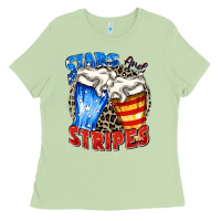 Matcha stars and stripes beer Ladies Tee - Zillion Design Studio
