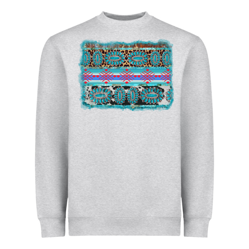 Turquoise Gemstone Background Heavyweight Sweatshirt by AdoDesignShop | Teevron