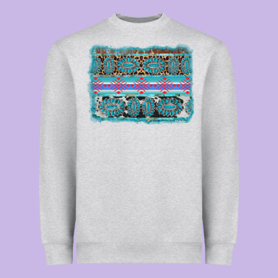 Turquoise Gemstone Background Heavyweight Sweatshirt Designed By Adodesignshop