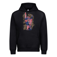 Black Freedom rock hand 4th of july Urban Hoodie - CowGirlArtShop