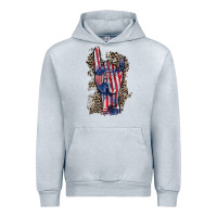 Heather Grey Freedom rock hand 4th of july Urban Hoodie - CowGirlArtShop