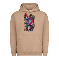 Pigment Burro Freedom rock hand 4th of july Urban Hoodie - CowGirlArtShop