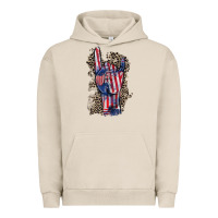 Pigment French Oak Freedom rock hand 4th of july Urban Hoodie - CowGirlArtShop