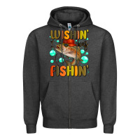 Charcoal Heather wishing i was fishing Zipper Hoodie - MaliasSmallBusiness