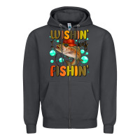 Smoke wishing i was fishing Zipper Hoodie - MaliasSmallBusiness