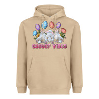 Mushroom Easter Vibes with Bunny and Eggs Heavyweight Hoodie - RanaPortraitStore