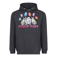 Smoke Easter Vibes with Bunny and Eggs Heavyweight Hoodie - RanaPortraitStore