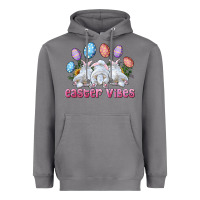 Storm Easter Vibes with Bunny and Eggs Heavyweight Hoodie - RanaPortraitStore