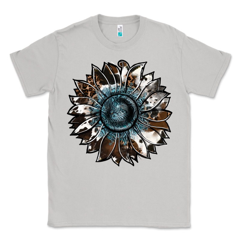 Cowhide Leopard And  Leather Sunflower Classic Tee by RanaPortraitStore | Teevron