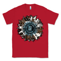 Red cowhide leopard and  leather sunflower Classic Tee - RanaPortraitStore