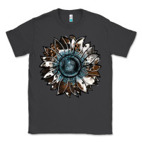 Smoke cowhide leopard and  leather sunflower Classic Tee - RanaPortraitStore