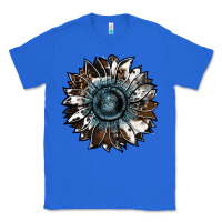 True Royal cowhide leopard and  leather sunflower Classic Tee - RanaPortraitStore
