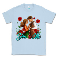 Dusty Blue you and me Classic Tee - AdoDesignShop