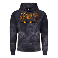 Cloud Black peace love labrador Vintage Hoodie - RanaPortraitStore