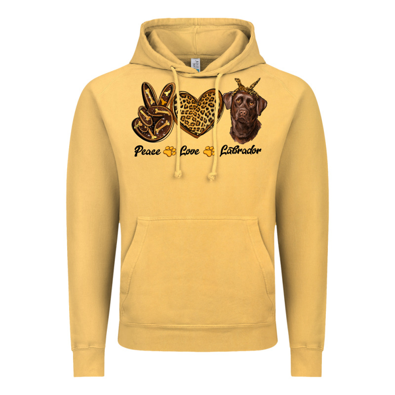 Peace Love Labrador Vintage Hoodie by RanaPortraitStore | Teevron