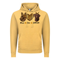 Vintage Mustard peace love labrador Vintage Hoodie - RanaPortraitStore