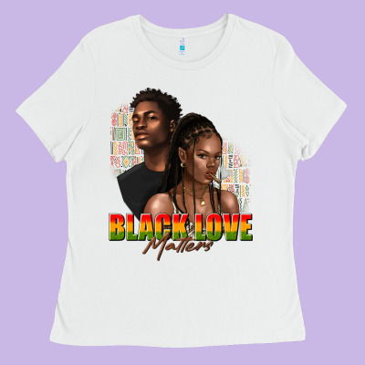 Ladies Tee afro black love matters