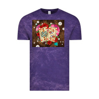 Cloud Purple playing cards and pearls Vintage Tee - AdoDesignShop