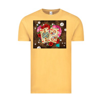 Vintage Mustard playing cards and pearls Vintage Tee - AdoDesignShop
