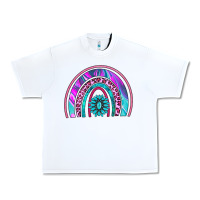White rainbow and gemstone Urban Heavy Tee - AdoDesignShop