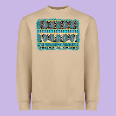 Turquoise Gemstone Background Heavyweight Sweatshirt Designed By Adodesignshop