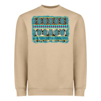 Mushroom turquoise gemstone background Heavyweight Sweatshirt - AdoDesignShop