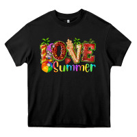 Black love summer with strawberry Heavy Core Tee - texasbilliewilder