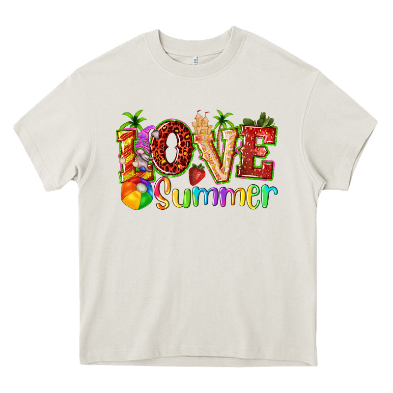 Love Summer With Strawberry Heavy Core Tee by texasbilliewilder | Teevron