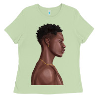 Matcha afro black man Ladies Tee - texasbilliewilder